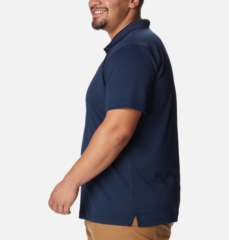 Men's Columbia Utilizer Polo Shirts Navy | Plus Size CA-Y4150
